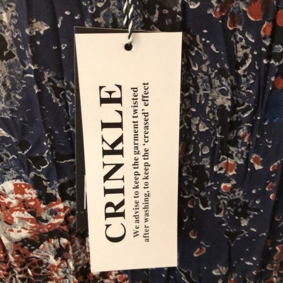 Kaktus Navy Abstract Long-Sleeve Sheath Dress XLarge - Picture 5 of 7